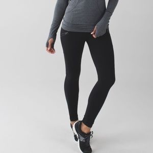 Lululemon Hemmed Toasty Tech Tights II (Black) - 8